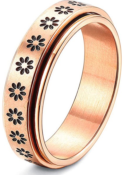 Moda Çift Yüzük Rose Gold-Papatya (Yurt Dışından)