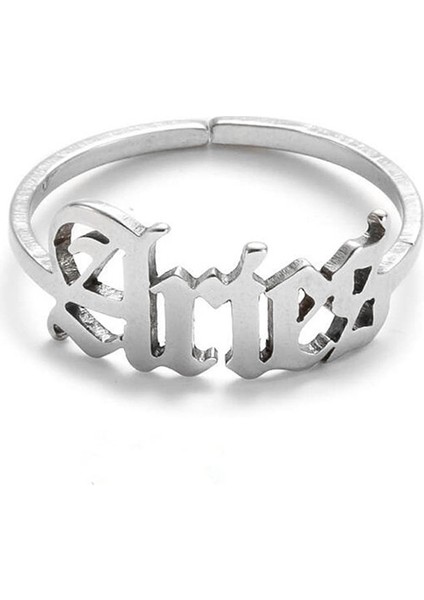 Moda Çift Yüzük Gümüş-Koç (Yurt Dışından)