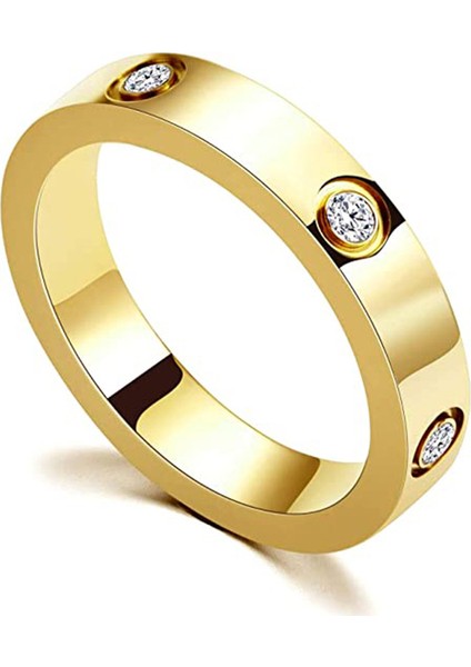 Moda Çift Yüzük Altın - Pırlanta Dolu (Yurt Dışından)