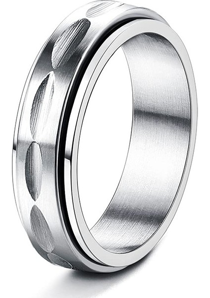 Moda Çift Yüzük Gümüş-Doku (Yurt Dışından)