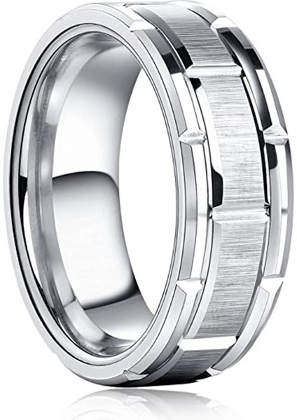 Şık Çift Yüzükleri Gümüş (Yurt Dışından)