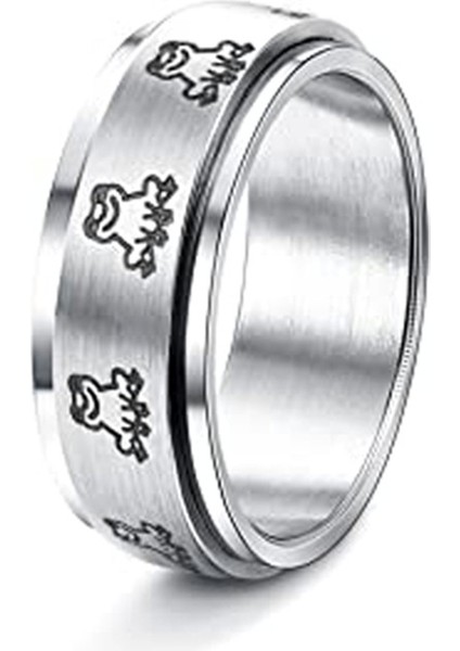 Moda Çift Yüzük Gümüş Kurbağa (Yurt Dışından)