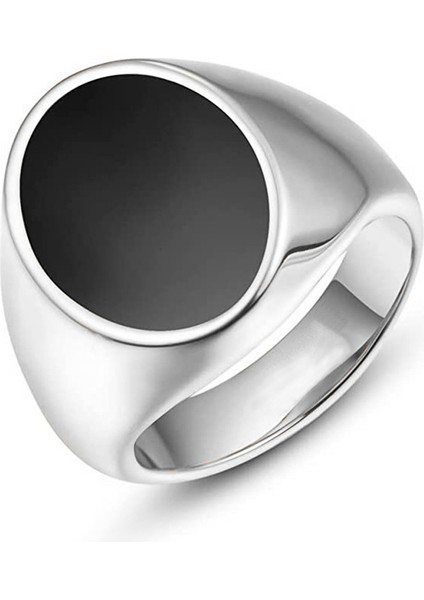 Moda Çift Yüzük Gümüş-Oval (Yurt Dışından)