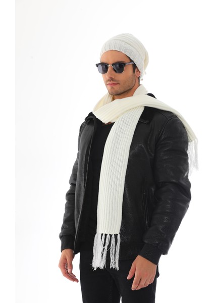 Erkek Ipli Bere Atkı Takım