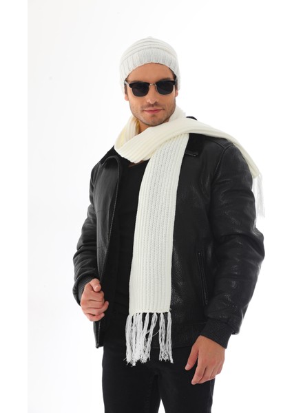 Erkek Ipli Bere Atkı Takım modelleri