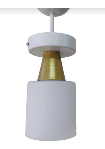 Modern Beyaz Tekli Sarkıt Avize 1 0cm En 30CM Yükseklik
