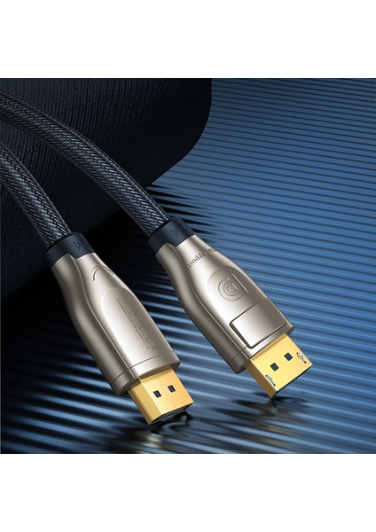 8K 60Hz 4K 144Hz v1.4 DisplayPort Görüntü ve Ses Aktarım Kablosu 3 Metre