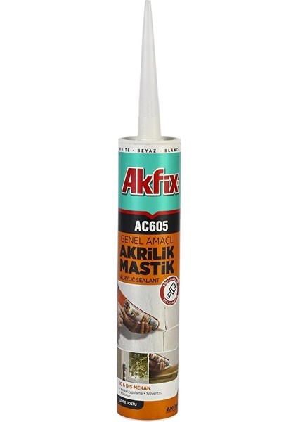 AC605 Akrilik Mastik Beyaz 500GR