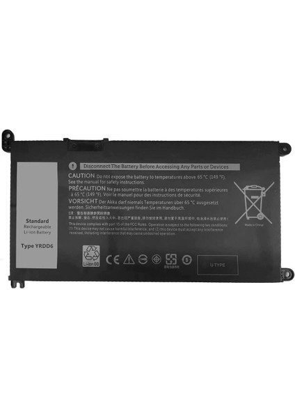 Dell Vostro 5490 Versiyon P116G, P116G001 Laptop Batarya ile Uyumlu Pil 3600 Mah