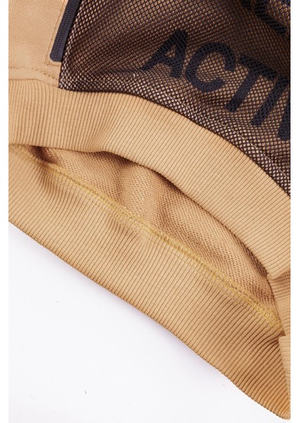 Kapüşonlu Fermuar Detaylı Erkek Çocuk Sweatshirt