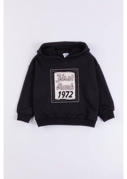 Kapüşonlu Pamuk Erkek Çocuk Sweatshirt