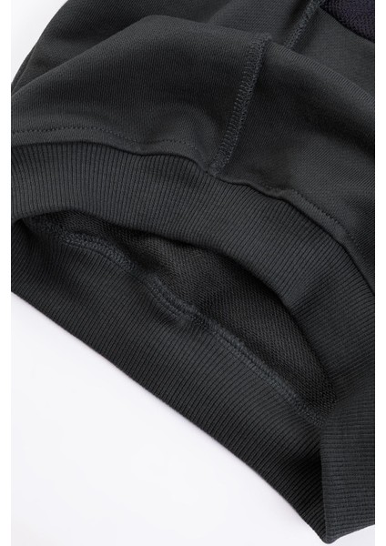 Kapüşonlu Ribanalı Pamuk Erkek Çocuk Sweatshirt