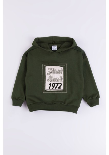 Kapüşonlu Pamuk Erkek Çocuk Sweatshirt