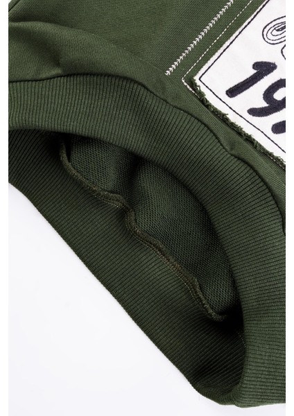 Kapüşonlu Pamuk Erkek Çocuk Sweatshirt