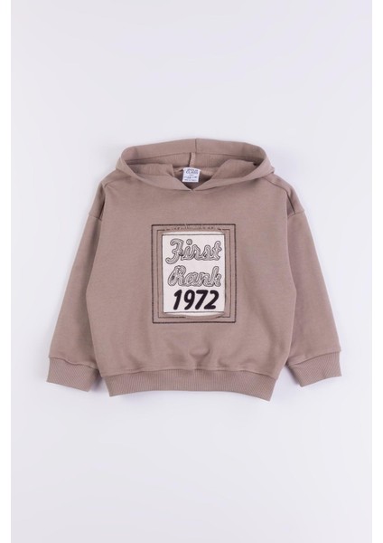 Kapüşonlu Pamuk Erkek Çocuk Sweatshirt