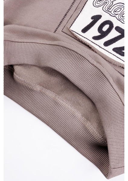 Kapüşonlu Pamuk Erkek Çocuk Sweatshirt