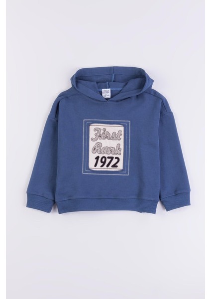 Kapüşonlu Pamuk Erkek Çocuk Sweatshirt