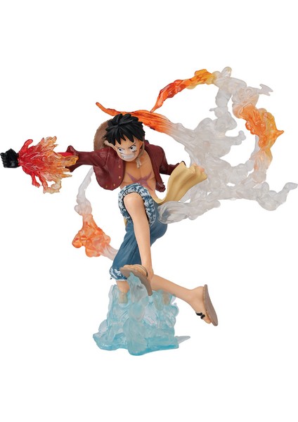 Tek Parça Anime Figürü Luffy Şekil Dövüş Serisi Yangın Yumruk Luffy Model Çanta Hediye Süsleme (Yurt Dışından)