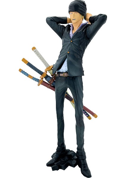 Animasyon Çevre Birimleri Tek Parça Tiyatro Sürümü Altın Aslan Siyah Elbise Sanji Santo Tarzı Kravat Türban Zoro Şekil Süsleme (Yurt Dışından)