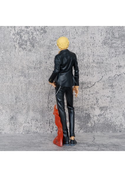 Animasyon Çevre Birimleri Tek Parça Tiyatro Sürümü Altın Aslan Siyah Elbise Sanji Santo Tarzı Kravat Türban Zoro Şekil Süsleme (Yurt Dışından) fırsatları