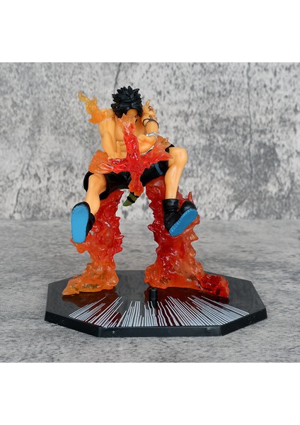 Tek Parça Hediye Kutusu El Yapımı Ofis Modeli Zoro Luffy Dağ Yangın Yumruk Çapraz Acero Savaşan Devletler Renk Kutusu (Yurt Dışından)