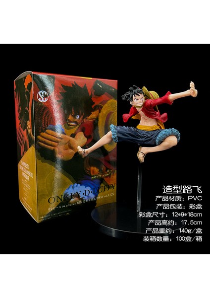 Kutulu Tek Parça Delme Tarzı Kazanan Luffy Anime Figürü Oyuncak Modeli Bebek Bebek Araba Süsleme (Yurt Dışından)