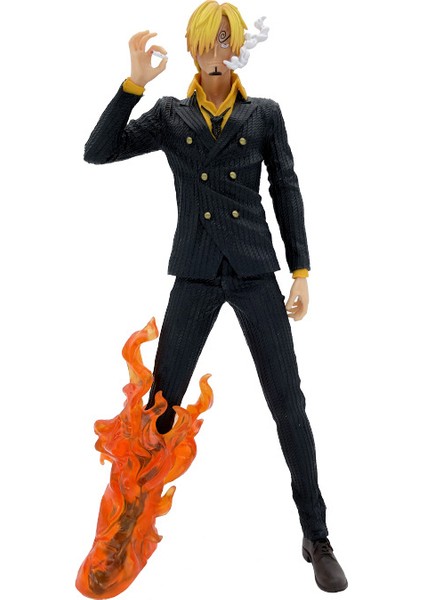 Anime Figürü Tek Parça Gk Fantasy Sanji Siyah ve Beyaz Çift Başlı Oyma Süper Şekil Heykeli Kutulu Model (Yurt Dışından)