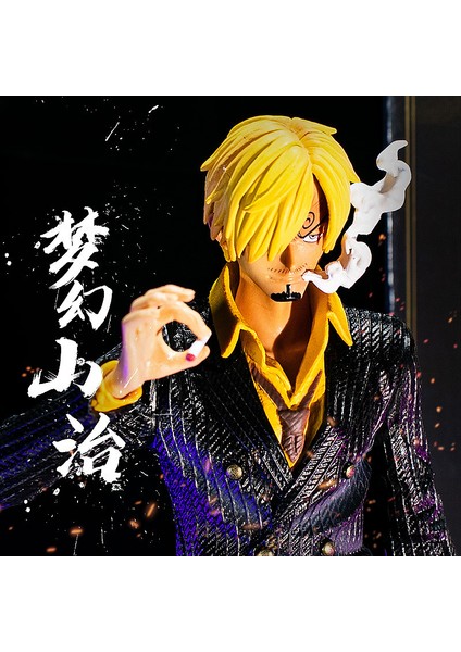 Anime Figürü Tek Parça Gk Fantasy Sanji Siyah ve Beyaz Çift Başlı Oyma Süper Şekil Heykeli Kutulu Model (Yurt Dışından) modelleri