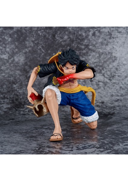 Tek Parça Dt Wano Gk Üfleme Ikinci Blok Luffy Diz Çökmüş Köpek Süsü Kutulu El Modeli (Yurt Dışından)