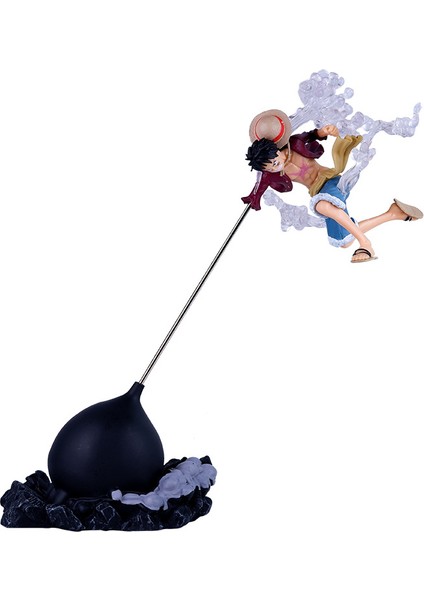 Tek Parça Trompet Üçüncü Vites Luffy Hasır Şapka Üçüncü Vites Luffy Uçan Luffy Dövüş Formu Şekil Modeli (Yurt Dışından)