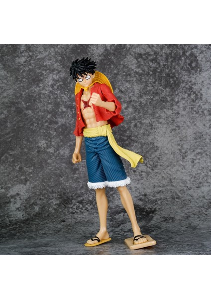 Tek Parça Luffy Şekil Hasır Şapka Korsanları Heykel Modeli Süsleme (Yurt Dışından)
