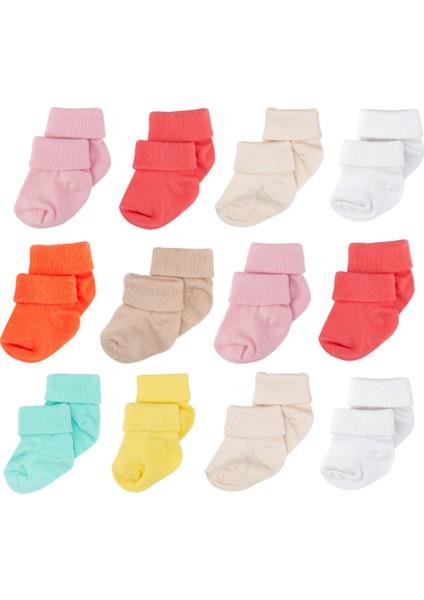 12'li Bambu Yenidoğan Bebek Çorap I New Girl I Kız Erkek Bebek Çorabı fiyatları