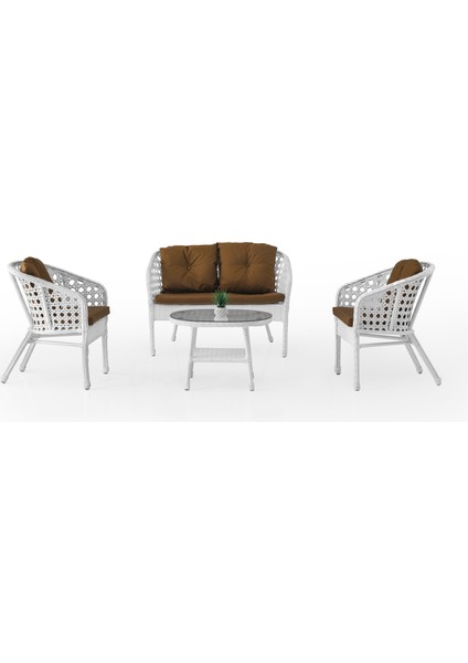 Folia - Rattan Bahçe Balkon Çay Takımı