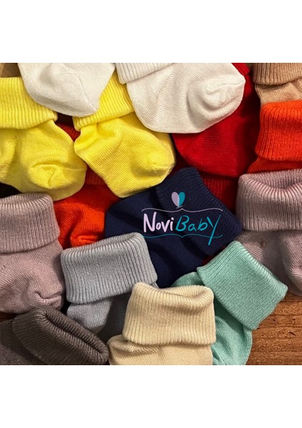 12'li Bambu Yenidoğan Bebek Çorap I New Boy I Kız Erkek Bebek Çorabı