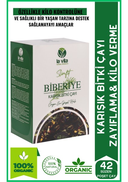 La Vita Natural Products Slimfit Biberiyeli Karışık Bitki Çayı