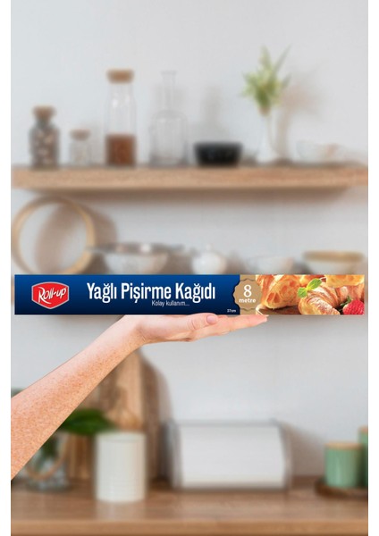 Yağlı Fırın Tepsi Pişirme Kızartma Kağıdı - 8 Metre - 5 Kutu modelleri