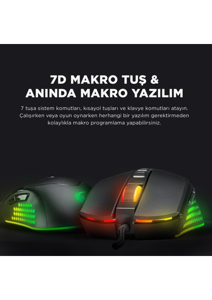 Smx-r43 X-Grind Usb Siyah 6400 Dpi RGB Ledli Makrolu Mouse Rgb Aydınlatmalı Gaming Oyuncu Mouse modelleri