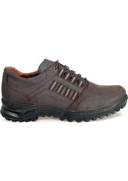 Koyu Kahve Yağlı Deri Şerit Bağcıklı Erkek Ayakkabısı fiyatları