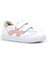 Hakiki Deri Beyaz Pembe Cırtlı Çocuk Spor Ayakkabı 1