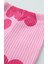 Kız Çocuk Kalp Desenli Pamuklu Sweatshirt Tayt Alt-Üst Takım Pembe Renk 3