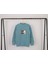Unisex Çocuk Dik Yaka M Nakışlı Mavi Basic Sweatshirt 2