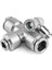 Pnömatik Metal Hortum Bağlantı T Nipel 6 mm 2