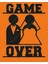 Game Over Evli Çift Duvar Dekorasyonu Ahşap Lazer Kesim 3