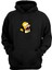 Unisex Homer Simpson Siyah Normal Kalıp Sweatshirt 1