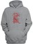 Unisex Kırmızı Ejderha Gri Normal Kalıp Sweatshirt 1