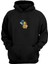 Unisex Suluboya Saksafon Siyah Normal Kalıp Sweatshirt 1