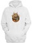 Unisex Alevli Kafatası Beyaz Normal Kalıp Sweatshirt 1