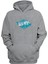 Unisex Shark Attack Köpekbalığı Gri Normal Kalıp Sweatshirt 1