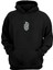 Unisex Siyah El Bombası Ilüstrasyon Siyah Normal Kalıp Sweatshirt 1