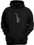 Unisex Notalar ve Saksafon Siyah Normal Kalıp Sweatshirt 1
